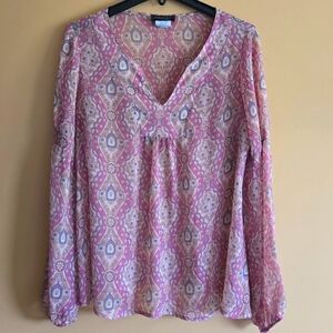 Anticipation V-Neck Boho Top, L